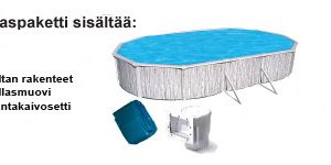 Peruskorjausallas 7,3x3,6 m soikea